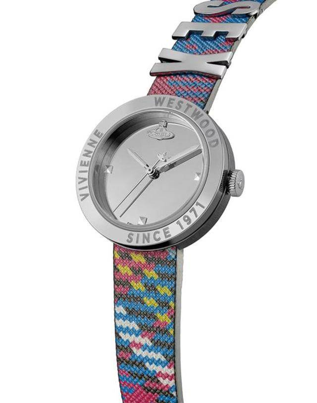 비비안웨스트우드 [해외직구] 26SS 비비안웨스트우드 레벨 30MM 시계 VV303SLMT SILVER 착용컷
