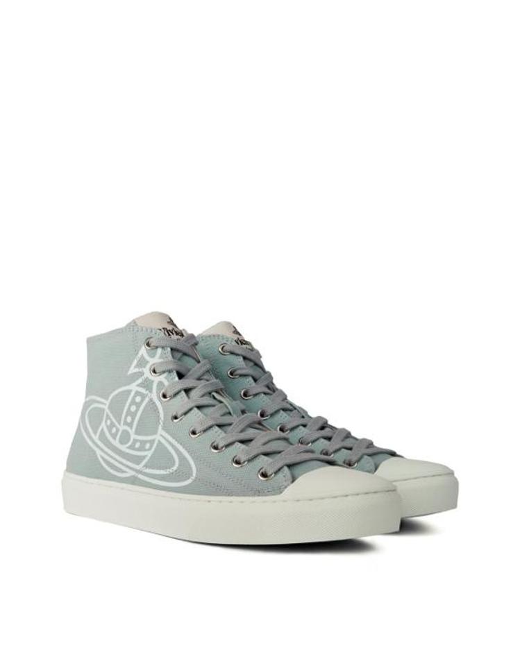 VIVIENNE WESTWOOD [해외] 25SS 비비안웨스트우드 플림솔 하이탑 스니커즈 75010001MW0004P406 GRAY EBZDXX<b>41162</b>