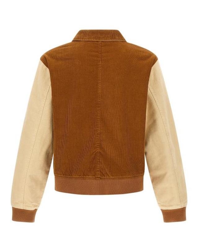 웨일스보너 [해외직구] 25FW 웨일즈보너 봄버 자켓 WA320292BM BROWN 착용컷