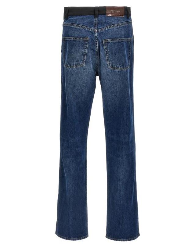 웨일스보너 [해외직구] 25SS 웨일즈보너 데님 팬츠 WA304223BM BLUE 착용컷