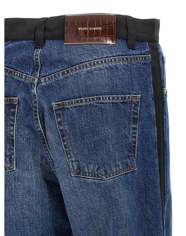 웨일스보너 [해외직구] 25SS 웨일즈보너 데님 팬츠 WA304223BM BLUE 착용컷