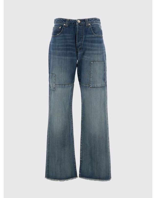 웨일스보너 [해외직구] 26SS 웨일즈보너 데님 팬츠 WS26DE01 CO06502 Blue 착용컷