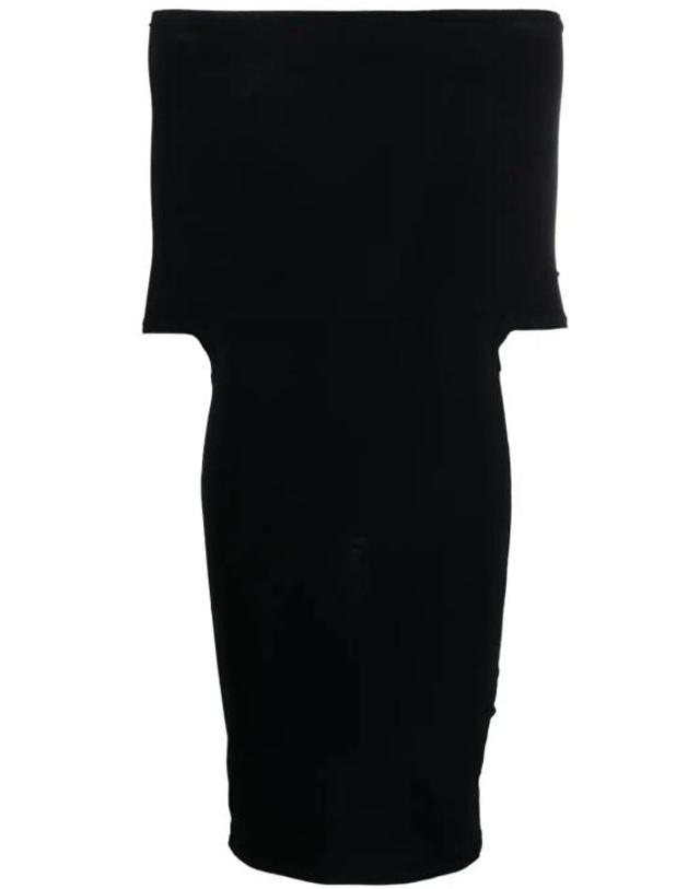 와드로브 [해외직구] 23FW 워드로브NYC 미디 원피스 W5048R14 BLACK 착용컷