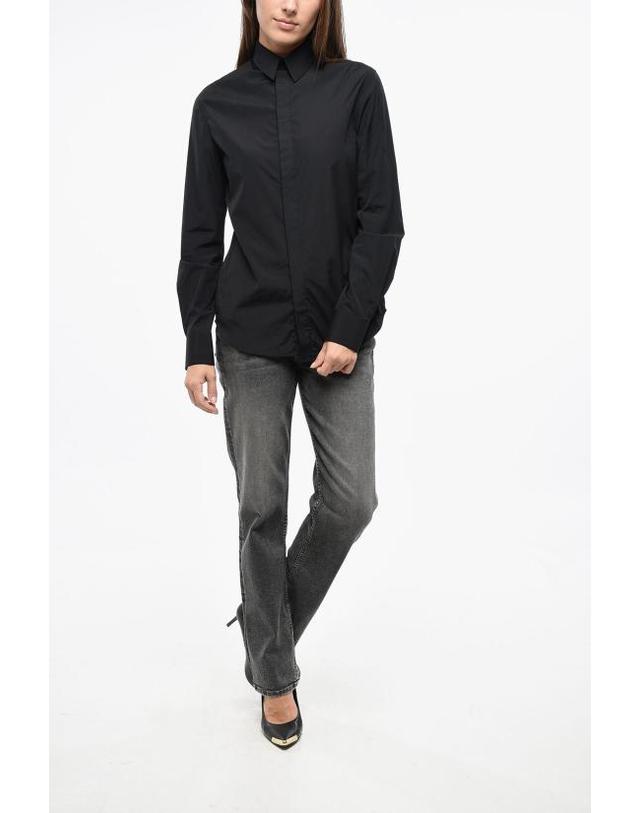 와드로브 [해외직구] 워드로브NYC 셔츠 W1028R12 BLK Black 착용컷