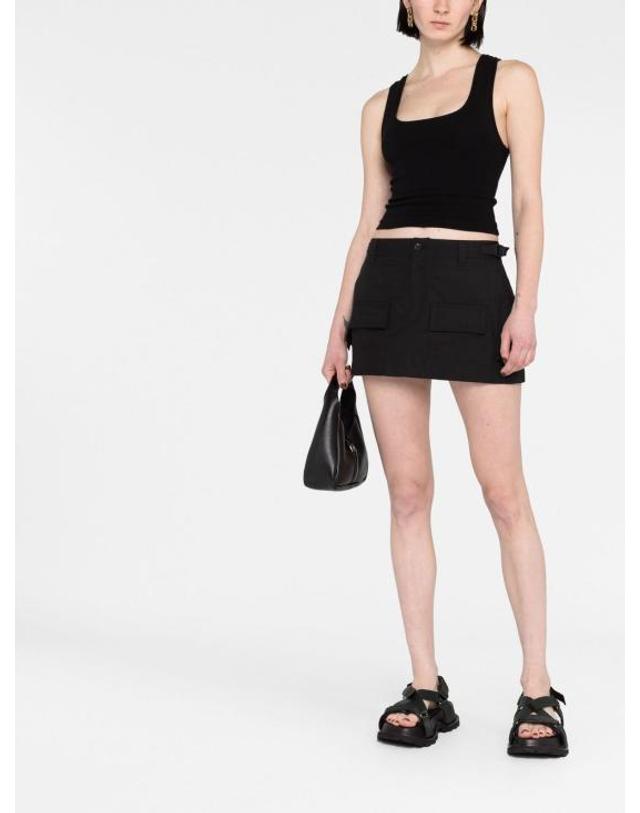 와드로브 [해외직구] 24SS 워드로브NYC 민소매 티셔츠 W1051R11 BLACK 착용컷