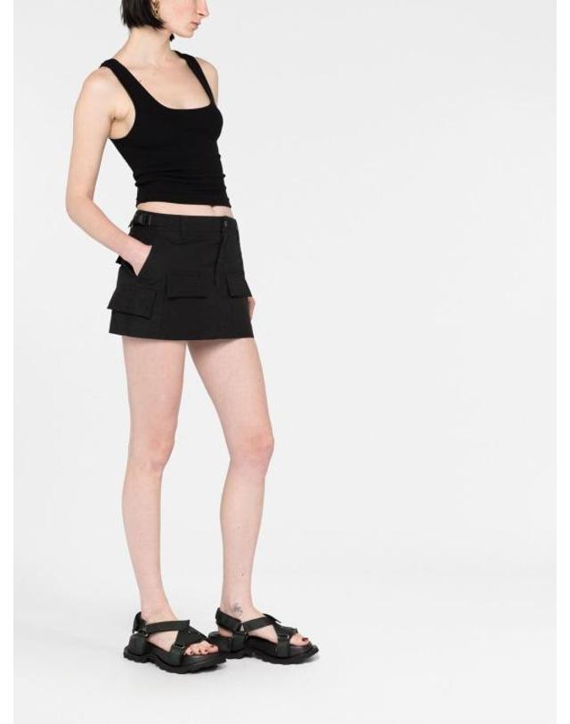 와드로브 [해외직구] 24SS 워드로브NYC 민소매 티셔츠 W1051R11 BLACK 착용컷