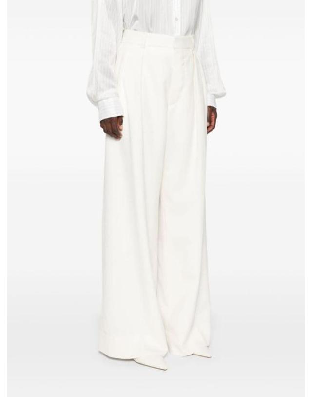 와드로브 [해외직구] 24FW 워드로브NYC 스트레이트 팬츠 W2075PCW095 OFF WHITE 착용컷
