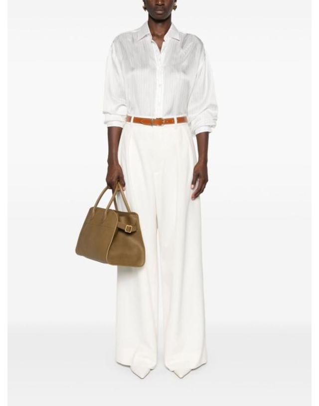 와드로브 [해외직구] 24FW 워드로브NYC 스트레이트 팬츠 W2075PCW095 OFF WHITE 착용컷