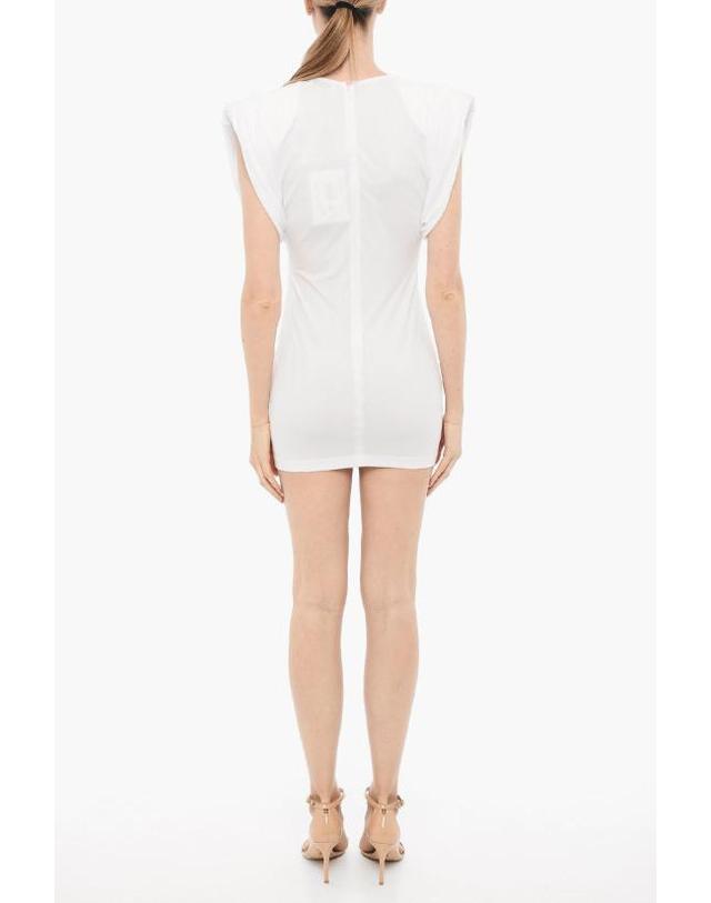 와드로브 [해외직구] 워드로브NYC 숏 원피스 W5033R13 WHITE SHEATH White 착용컷
