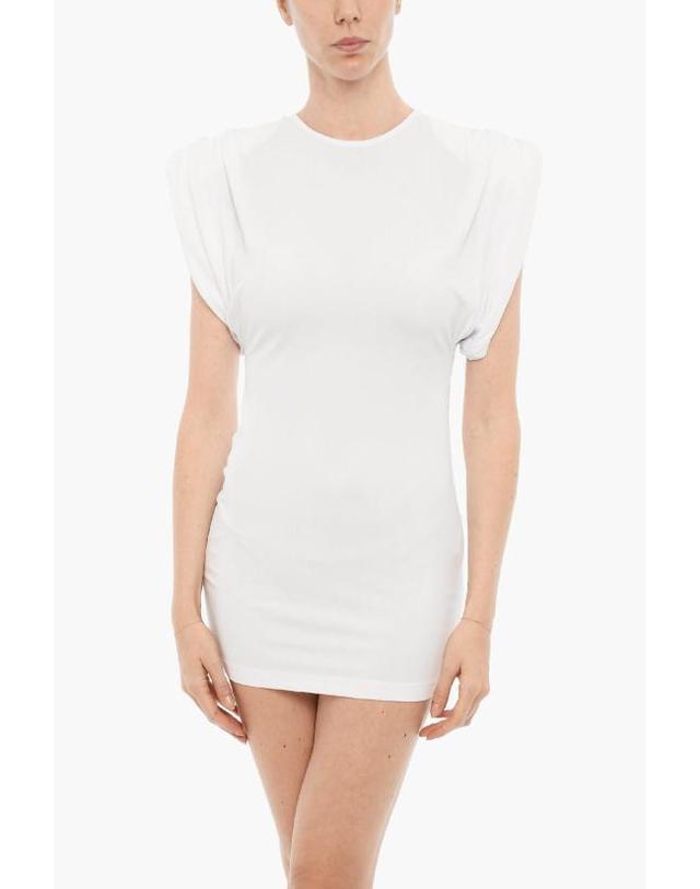 와드로브 [해외직구] 워드로브NYC 숏 원피스 W5033R13 WHITE SHEATH White 착용컷