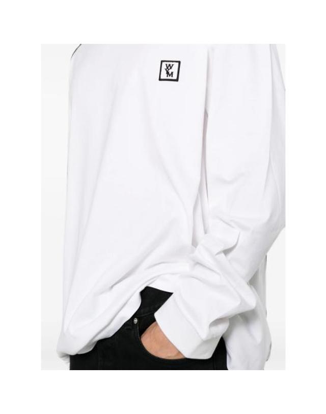 우영미 [해외직구] 26SS 우영미 긴팔 티셔츠 W261TS51 712W WHITE 착용컷