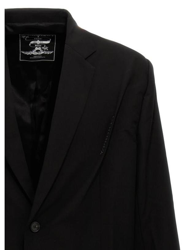 와이 프로젝트 [해외직구] 24SS 와이프로젝트 수트 자켓 201BL002BLACK Black 착용컷