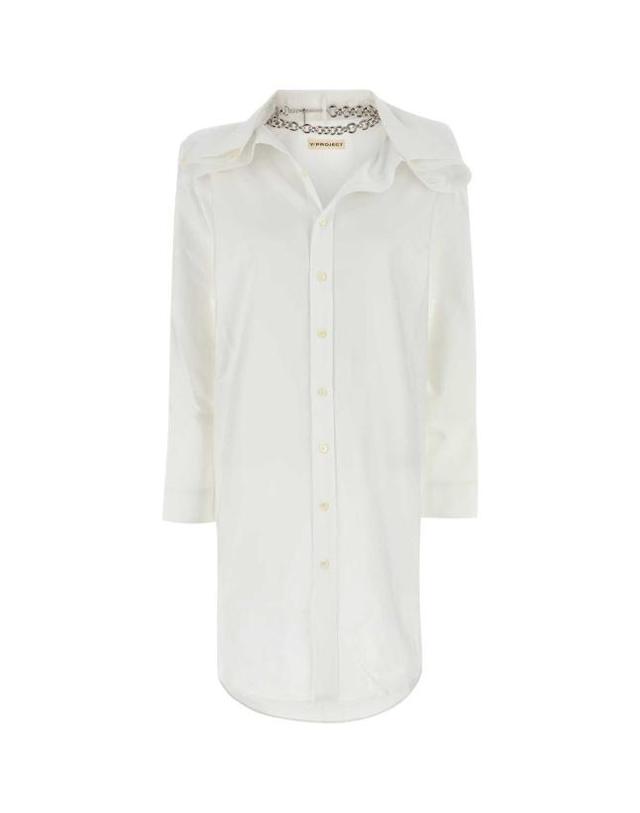 와이 프로젝트 [해외직구] 24FW 와이프로젝트 원피스 101DR004F548 EVERGREENWHITE 착용컷