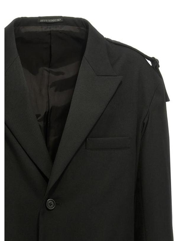 와이쓰리 [해외직구] 24FW 요지 야마모토 수트 자켓 HOJ74534BLACK1 Black 착용컷