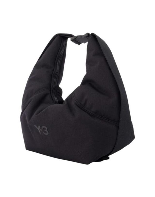 와이쓰리 [해외직구] 26FW 와이쓰리 숄더백 Y 3026001 BLACK 착용컷