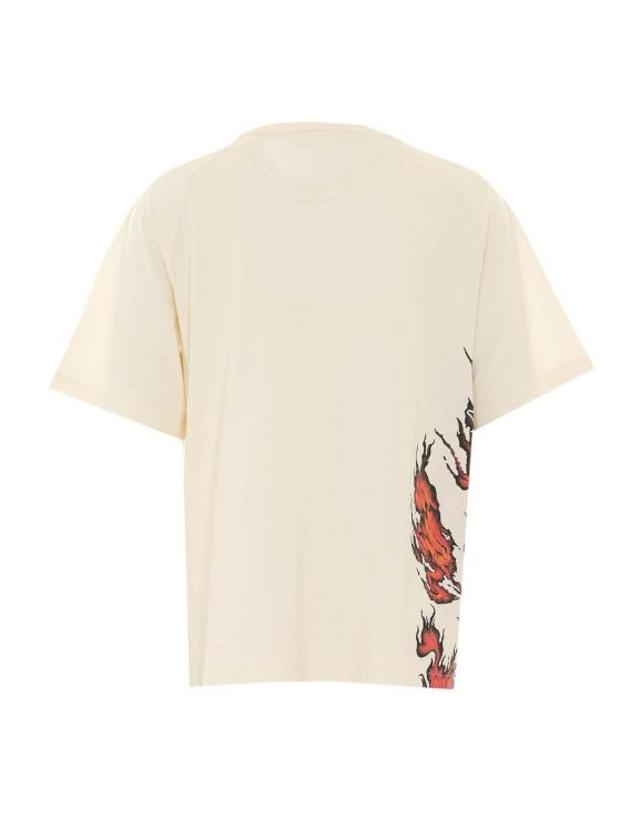 와이쓰리 [해외직구] 26FW 와이쓰리 반팔 티셔츠 KU2200 WHITE 착용컷