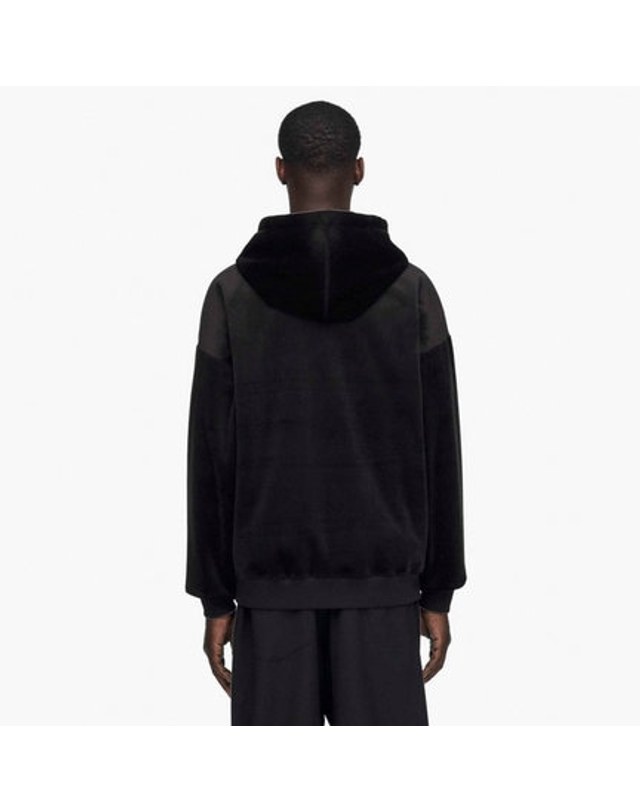 와이쓰리 [해외직구] 26FW 와이쓰리 후드 티셔츠 IA4371BLACK 착용컷