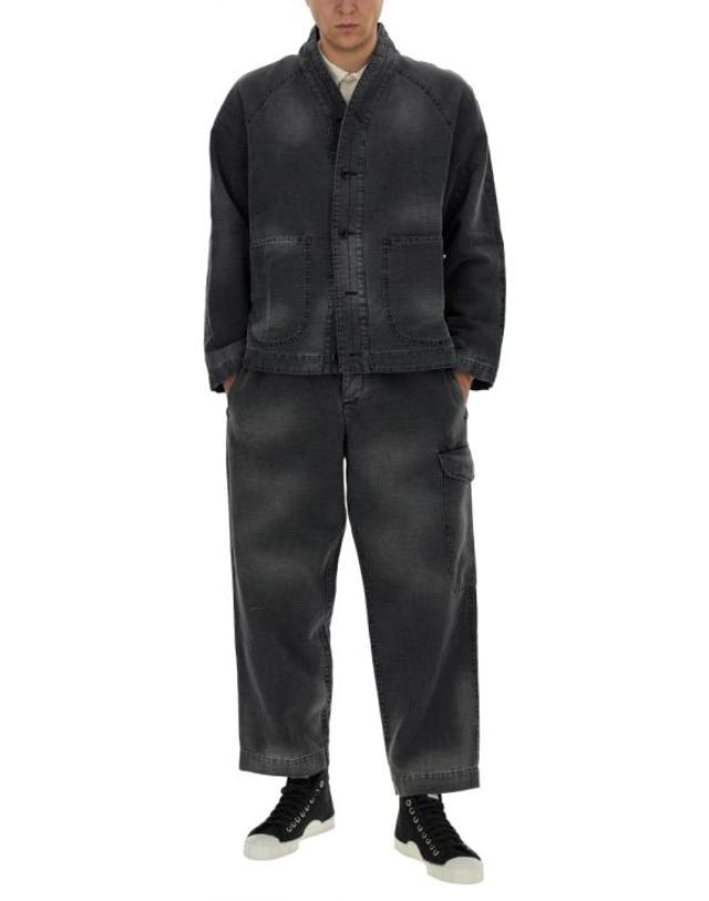 와이엠씨 [해외직구] 24SS 와이엠씨 스트레이트 팬츠 P4WAJ BLACK 착용컷