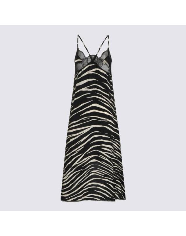 쟈딕앤볼테르 [해외직구] 26FW 자딕앤볼테르 미디 원피스 WWDR02700 011 BLACK 착용컷
