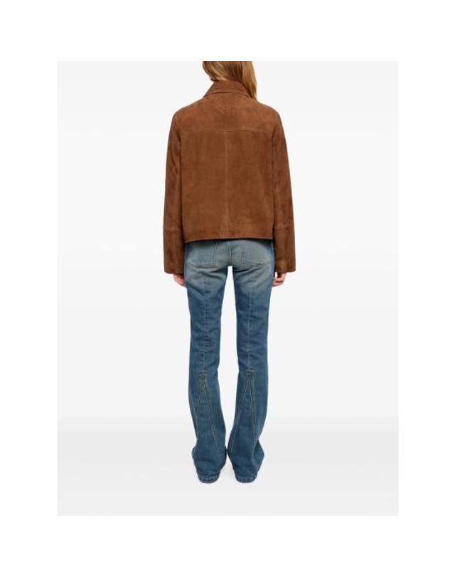 쟈딕앤볼테르 [해외직구] 26FW 자딕앤볼테르 가죽 자켓 RWOW01289 COGNA BROWN 착용컷