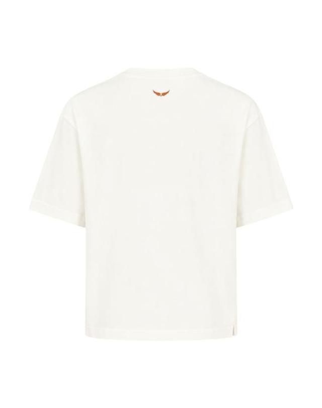 쟈딕앤볼테르 [해외직구] 26FW 자딕앤볼테르 탑 JWTS02919 103 white 착용컷