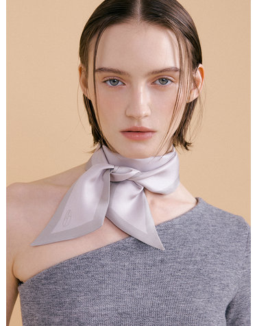 Long Twilly Silk Scarf - Dove