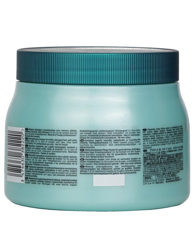 케라스타즈 케라스타즈 레지스탕스 리지스턴스 포스 아키텍트 스트렝센잉 마스크 극모용 500ml 착용컷