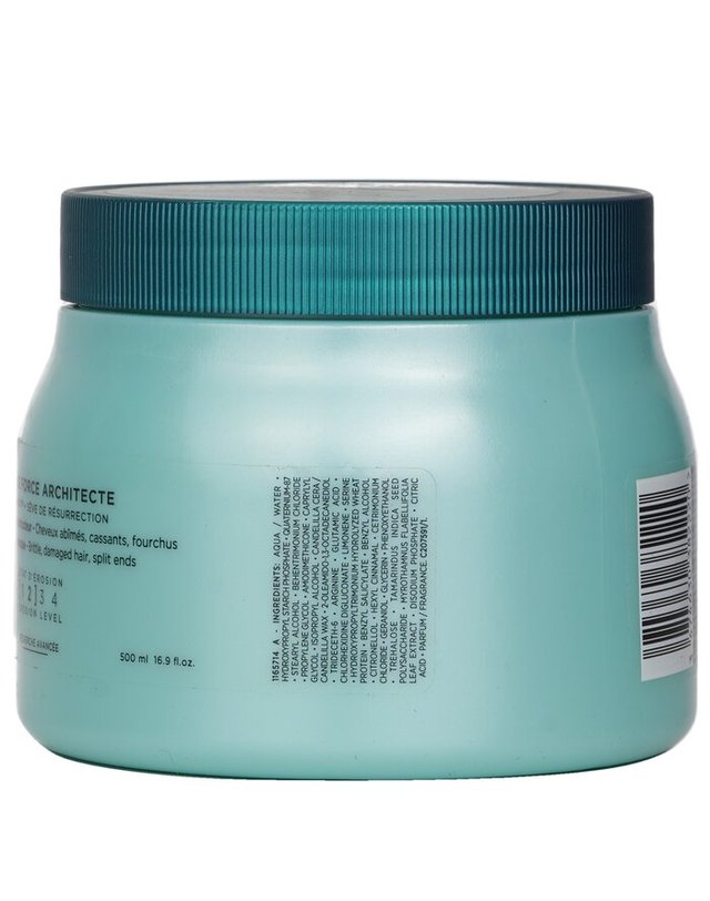 케라스타즈 케라스타즈 레지스탕스 리지스턴스 포스 아키텍트 스트렝센잉 마스크 극모용 500ml 착용컷