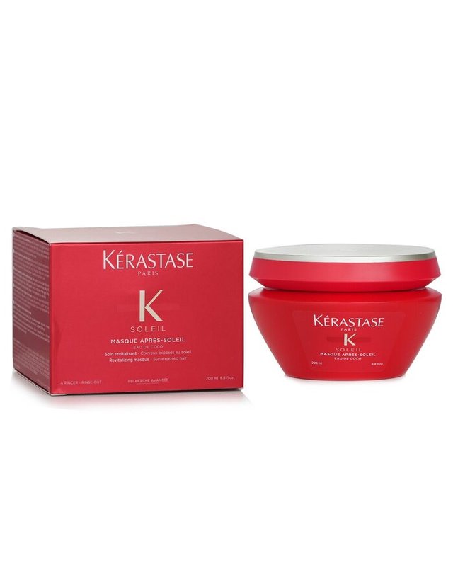 케라스타즈 케라스타즈 쏠레이 솔레이 애프터 썬 리바이탈라이징 마스크 햇빛에 노출된 모발 200ml 착용컷