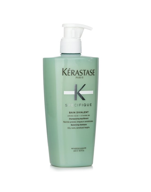 케라스타즈 케라스타즈 스페시피크 특정 베인 2가 밸런싱 샴푸 지성 뿌리, 민감성 길이용 500ml 착용컷