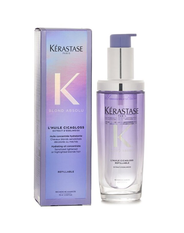 케라스타즈 케라스타즈 블론드 압솔뤼 블론드 앱솔루 하이드레이팅 오일 컨센트레이트 75ml 착용컷