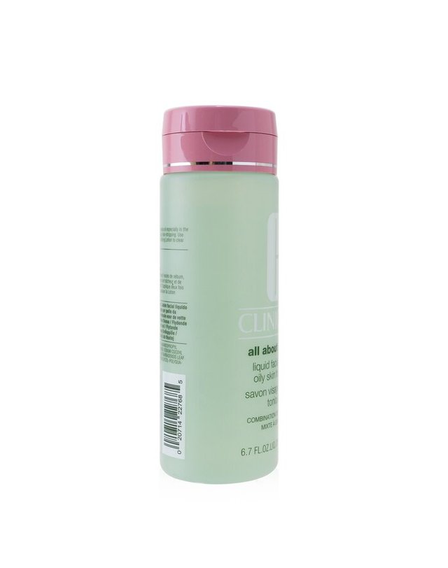 크리니크 [입점사]크리니크 올 어바웃 클린 리퀴드 페이셜 솝 오일리 스킨 포뮬라 200ml 착용컷