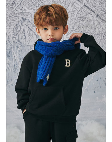 BZ67TS01BK 블랙 후드 맨투맨 티셔츠