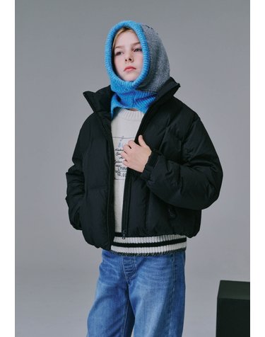 AYH8JP01BK 블랙 크롭 화섬 패딩