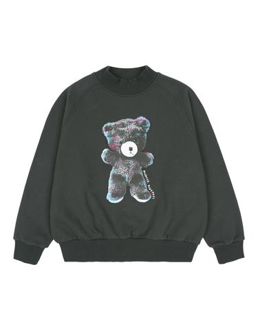 AYI4TS03CG 차콜 베어 나염 맨투맨 티셔츠