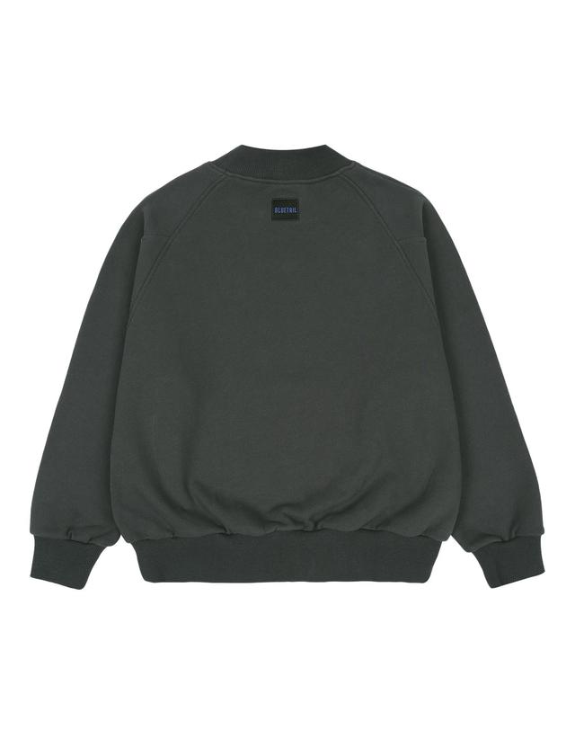 블루테일 AYI4TS03CG 차콜 베어 나염 맨투맨 티셔츠 착용컷