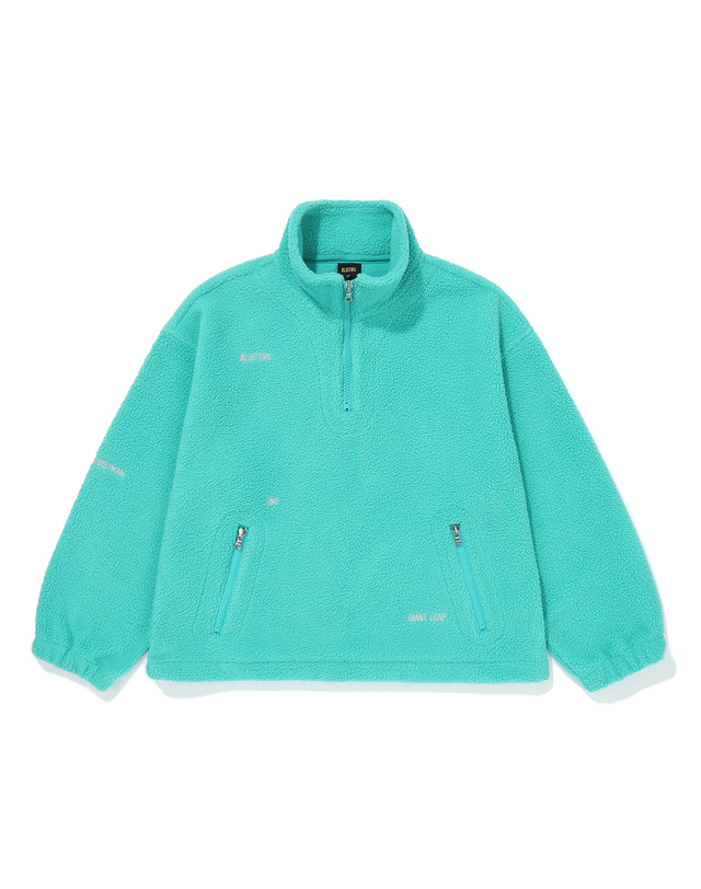 블루테일 AZI1TS01MT 민트 플리스 하프집업 아노락 맨투맨 착용컷