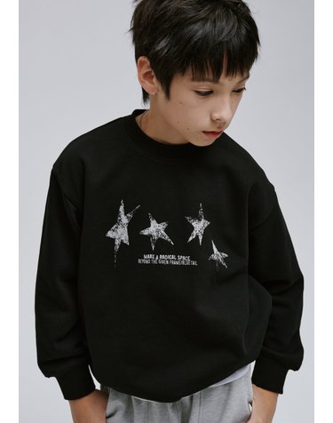 AAG7TS12BK 블랙 맨투맨 티셔츠