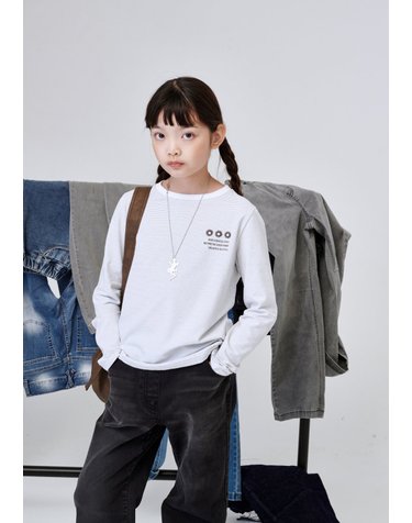 AAG4TS01WT 화이트 스트라이프 티셔츠