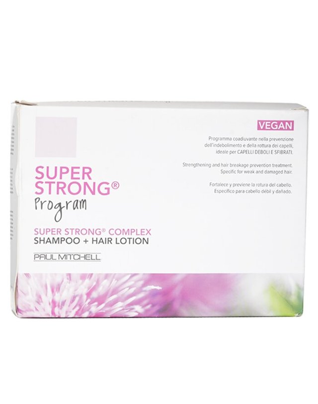 폴 미첼 폴 미첼 슈퍼 스트롱 스트렝스 슈퍼스트롱 콤플렉스 프로그램 세트: 샴푸 300ml + 헤어 로션 12x6ml 13pcs 착용컷