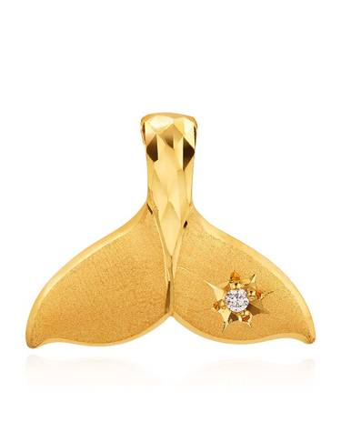 [한국금다이아몬드] 여자 순금 펜던트 큐 돌고래 꼬리 24K 3.75g 팬던트