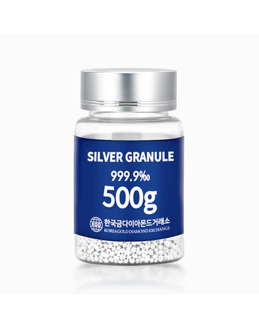 [한국금다이아몬드] 실버 그래뉼 500g 999.9 포나인 은투자 은바 은테크 은시세