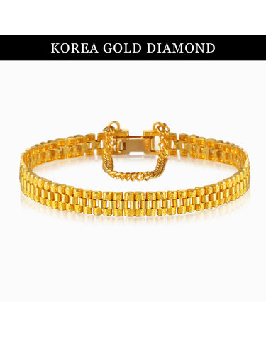 [한국금다이아몬드] 순금 팔찌 금 렉스 시계 체인 24K 18.75g