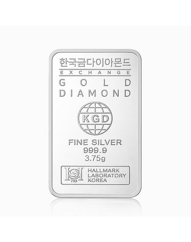 [한국금다이아몬드] 실버바 AG 3.75g 999.9 은투자 은시세