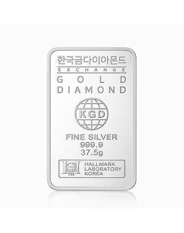 [한국금다이아몬드] 실버바 AG 37.5g 999.9 은투자 은시세