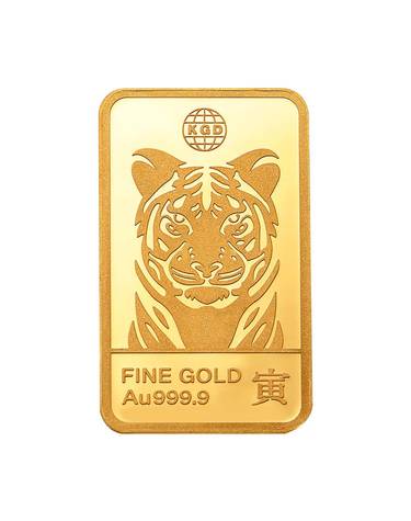 [한국금다이아몬드] 임인년 순금 호랑이 골드바 24K 3.75g 999.9 금시세