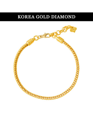 [한국금다이아몬드] 순금 24k 팔찌 여자 금 폭스 체인 디자인 11.25g