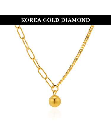 [한국금다이아몬드] 순금 목걸이 24K 금목걸이 볼 언발 18.75g