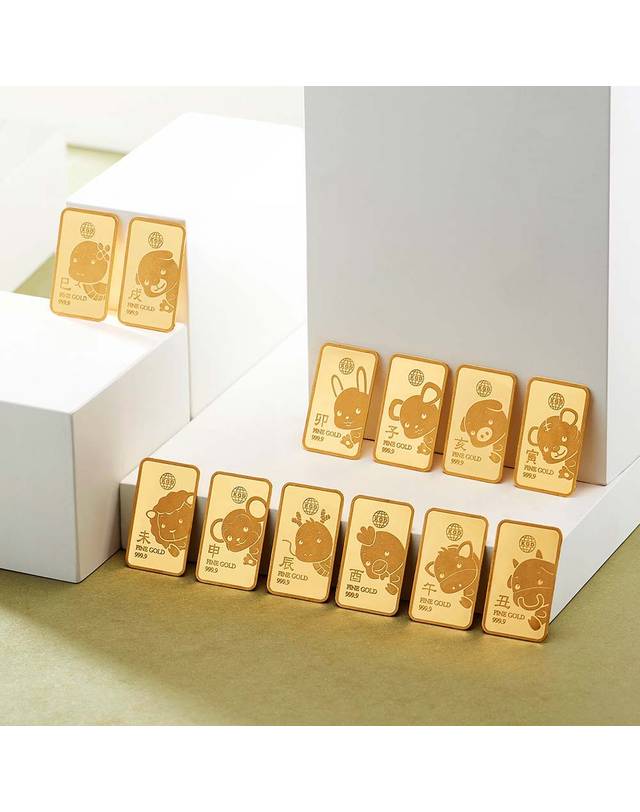 한국금다이아몬드거래소 [한국금다이아몬드] 순금 12지신골드바 24K 3.75g 999.9 금시세 착용컷