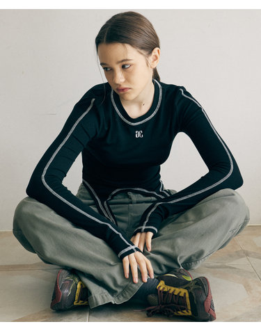 BODY SHAPE LONG SLEEVE_BLACK